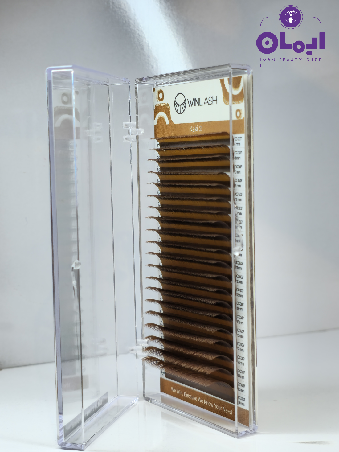 پالت مژه کاکی 2 (بلوطی) وینلش (Win lash )