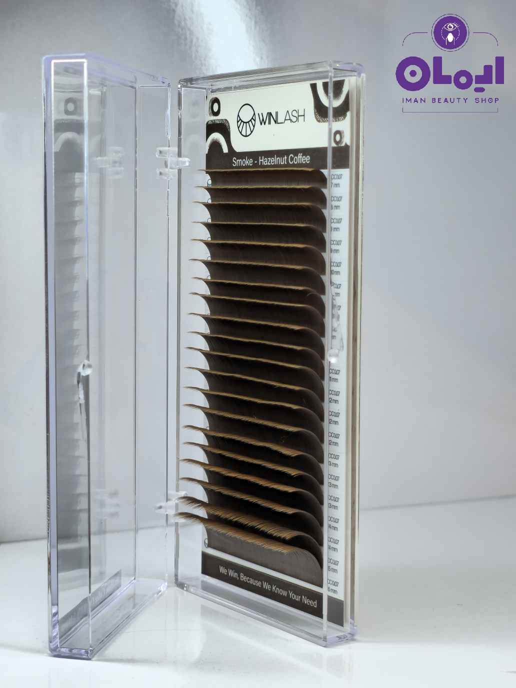 پالت مژه قهوه ای فندوقی وینلش (Win lash )