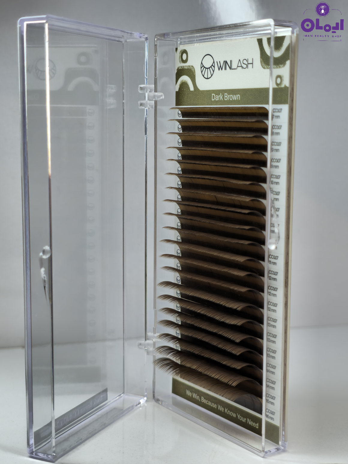 پالت مژه قهوه ای تیره وینلش (Win lash )